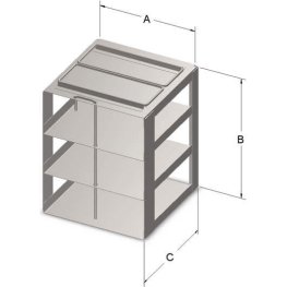2" VialBox Rack 3x1