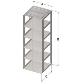 3" VialBox Rack 5x1
