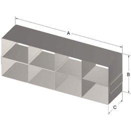 2x4 Freezer Rack for 3,75" Boxes