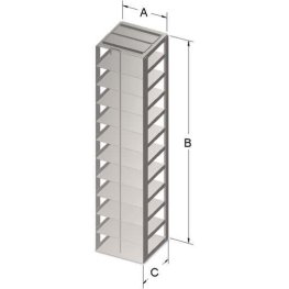 2" VialBox Rack 11x1