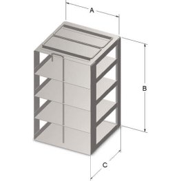 2" VialBox Rack 4x1