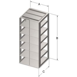 2" VialBox Rack 6x1