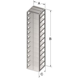 2" VialBox Rack 12x1