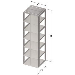3" VialBox Rack 6x1