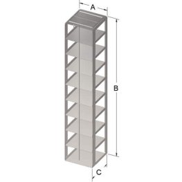 3" VialBox Rack 9x1