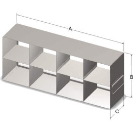 2x4 Freezer Rack for 15 & 50 mL Tubes