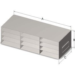 4x3 Freezer Rack for 100-Place Slide Boxes