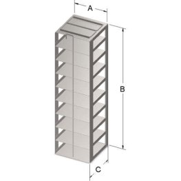 2" VialBox Rack 9x1