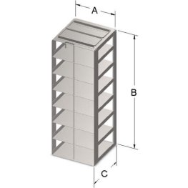 2" VialBox Rack 7x1