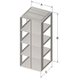 3" VialBox Rack 4x1