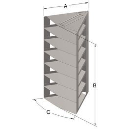 7 Layer Pie Rack for 14" System
