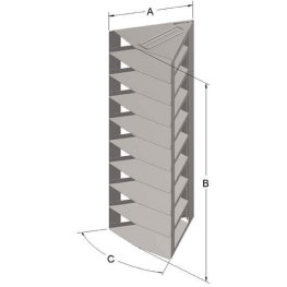 9 Layer Pie Rack for 14" System