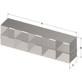 2x5 Freezer Rack for 3,75" Boxes