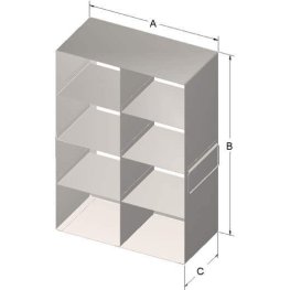 4x2 Freezer Rack for 3,75" Boxes