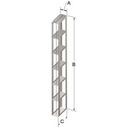 6x1 Vertical Rack for 3" Boxes