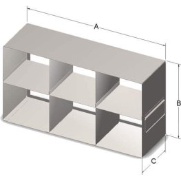 2x3 Freezer Rack for 15 & 50 mL Tubes