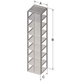 3" VialBox Rack 8x1