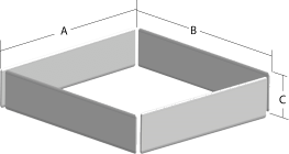 Aluminum 2" High Large Box