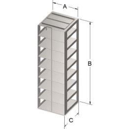 2" VialBox Rack 8x1