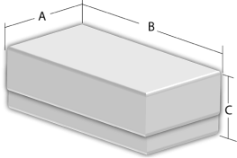 2" Cardboard Half Box