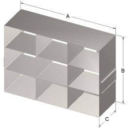 3x3 Freezer Rack for 3,75" Boxes
