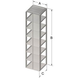 3" VialBox Rack 7x1