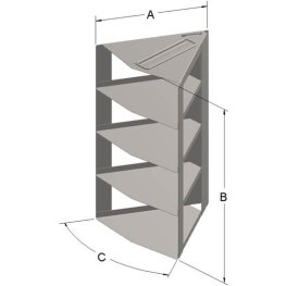 4 Layer Pie Rack for 14" System