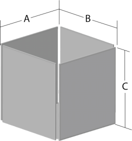 Aluminum 3" High Mini Box