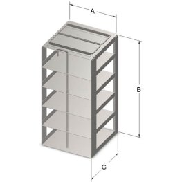 2" VialBox Rack 5x1