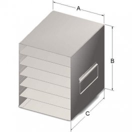 6x1 Freezer Rack for 100-Place Slide Boxes
