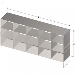 3x5 Freezer Rack for 3,75" Boxes