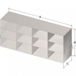 3x4 Freezer Rack for 3" Boxes