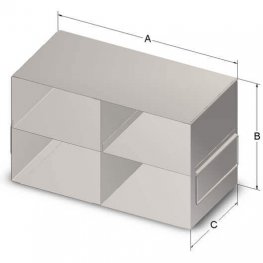 2x2 Freezer Rack for 3" Boxes