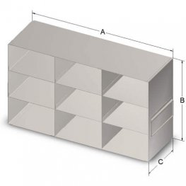 3x3 Freezer Rack for 3" Boxes