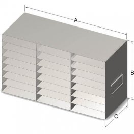 8x3 Freezer Rack for 100-Place Slide Boxes