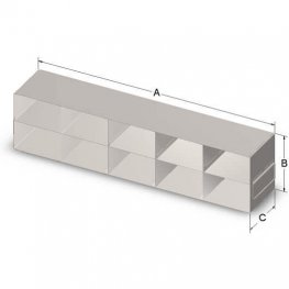 2x5 Freezer Rack for 3" Boxes