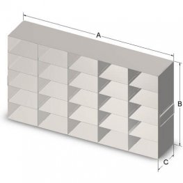 5x5 Freezer Rack for 3" Boxes
