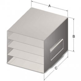 4x1 Freezer Rack for 100-Place Slide Boxes