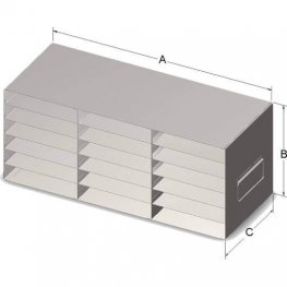 6x3 Freezer Rack for 100-Place Slide Boxes