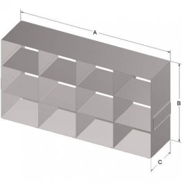 3x4 Freezer Rack for 3,75" Boxes