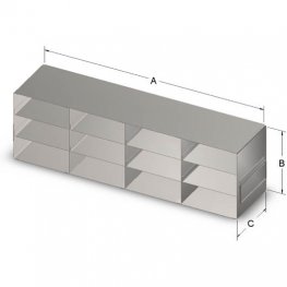 3x4 Freezer Rack for 2" Boxes