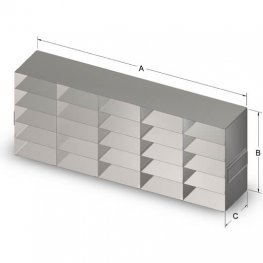 5x5 Freezer Rack for 2" Boxes
